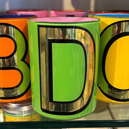 "D" Green Bridie Hall Brush Pot