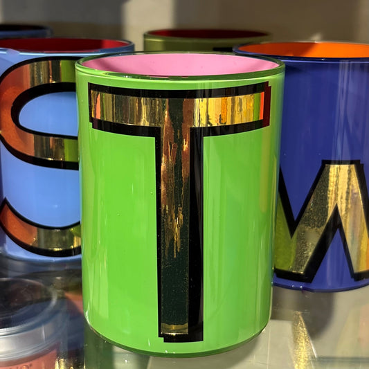 "T" Kelly Green Bridie Hall Brush Pot