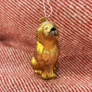 Sitting Golden Retriever Ornament