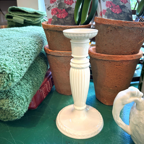 Vintage Cream Wedgwood Candlestick