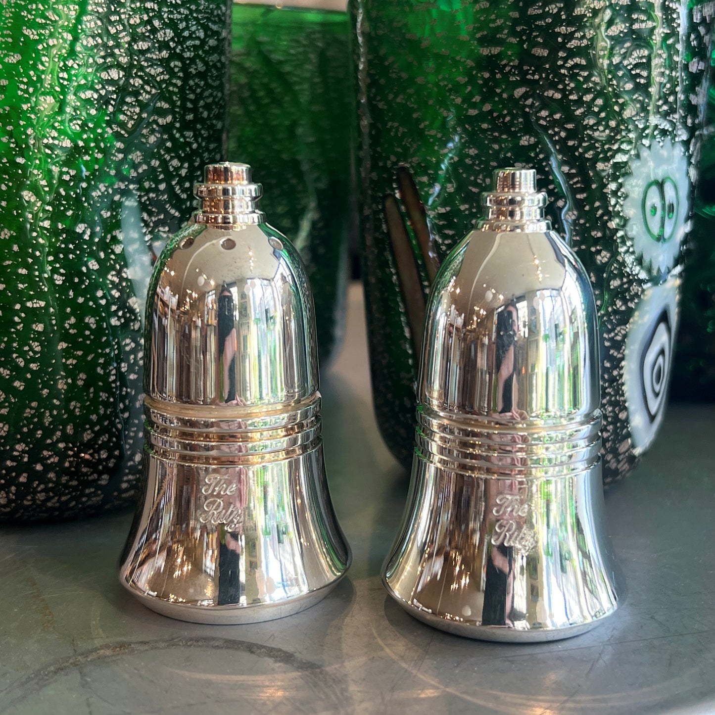 Vintage Hotel Silver Ritz Salt & Pepper Set