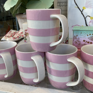 Cornishware Rose Striped Large Mug