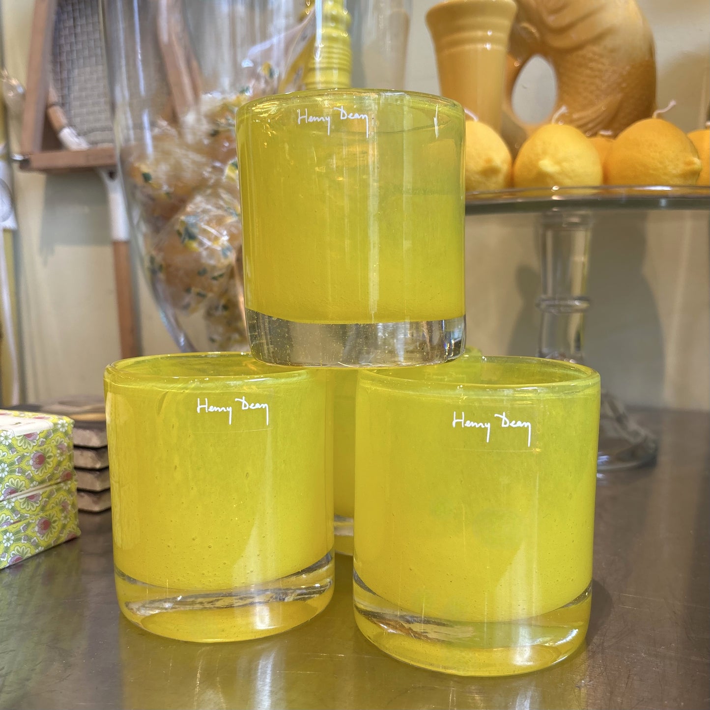 Henry Dean Large Yellow Vessel
