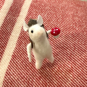 Wool Ski Mice Ornament