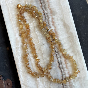 Rutilated Quartz Long Necklace