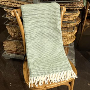 Sage Grain of Rice Throw