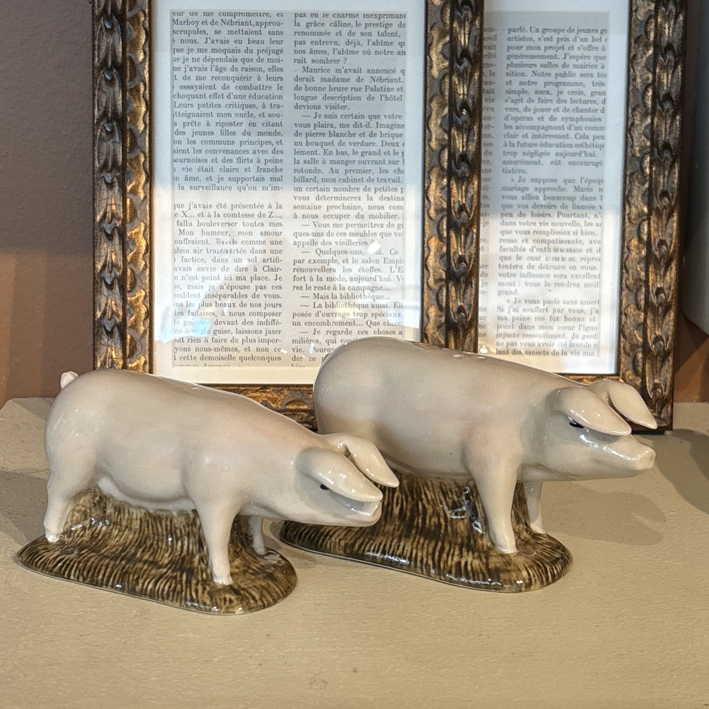 British Pig Lop Salt & Pepper Set