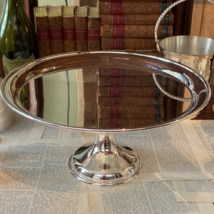Silver Pedestal Cake Stand, Large