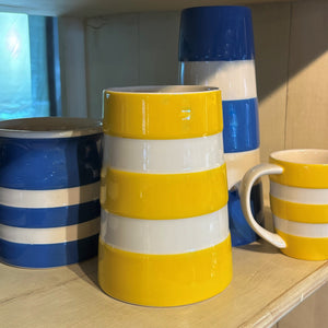 Cornishware Yellow Medium Stripe Vase