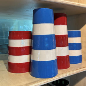 Cornishware Blue Large Striped Vase