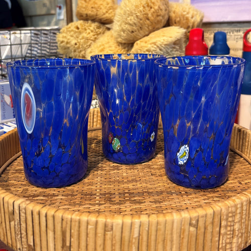 Cobalt Blue Tall Murano Tumbler