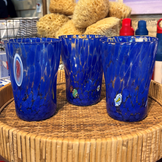 Cobalt Blue Tall Murano Tumbler