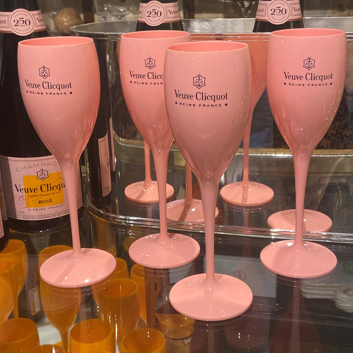 Veuve Rose Acrylic Champagne Flute – Watson Kennedy display picture 1