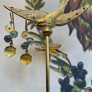 Nasturtium Dainty Wire Earrings