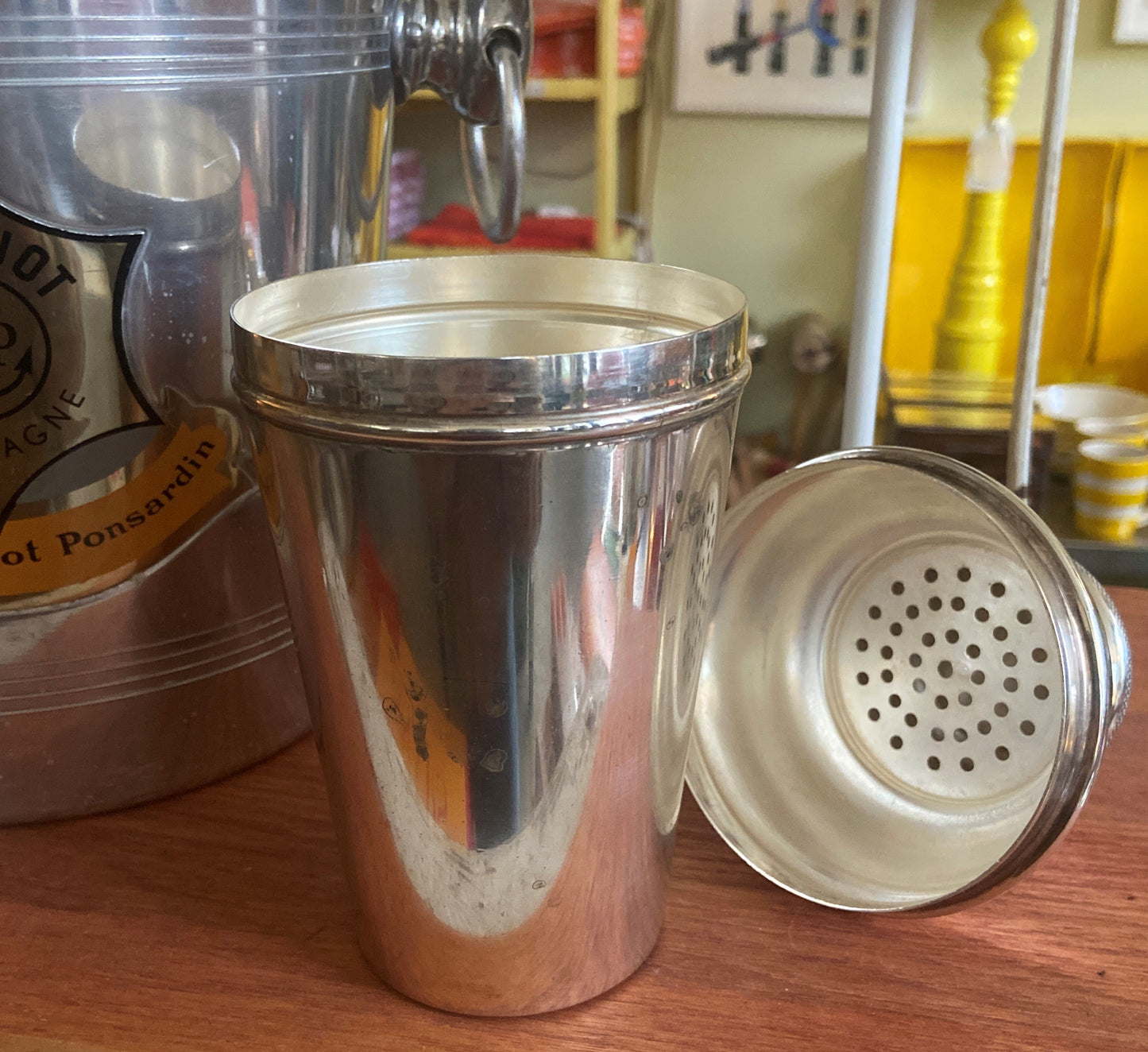 Vintage Silver English Cocktail Shaker