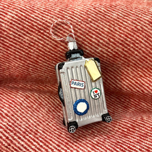Rolling Suitcase Ornament