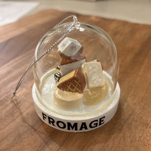 Fromage in Glass Ornament