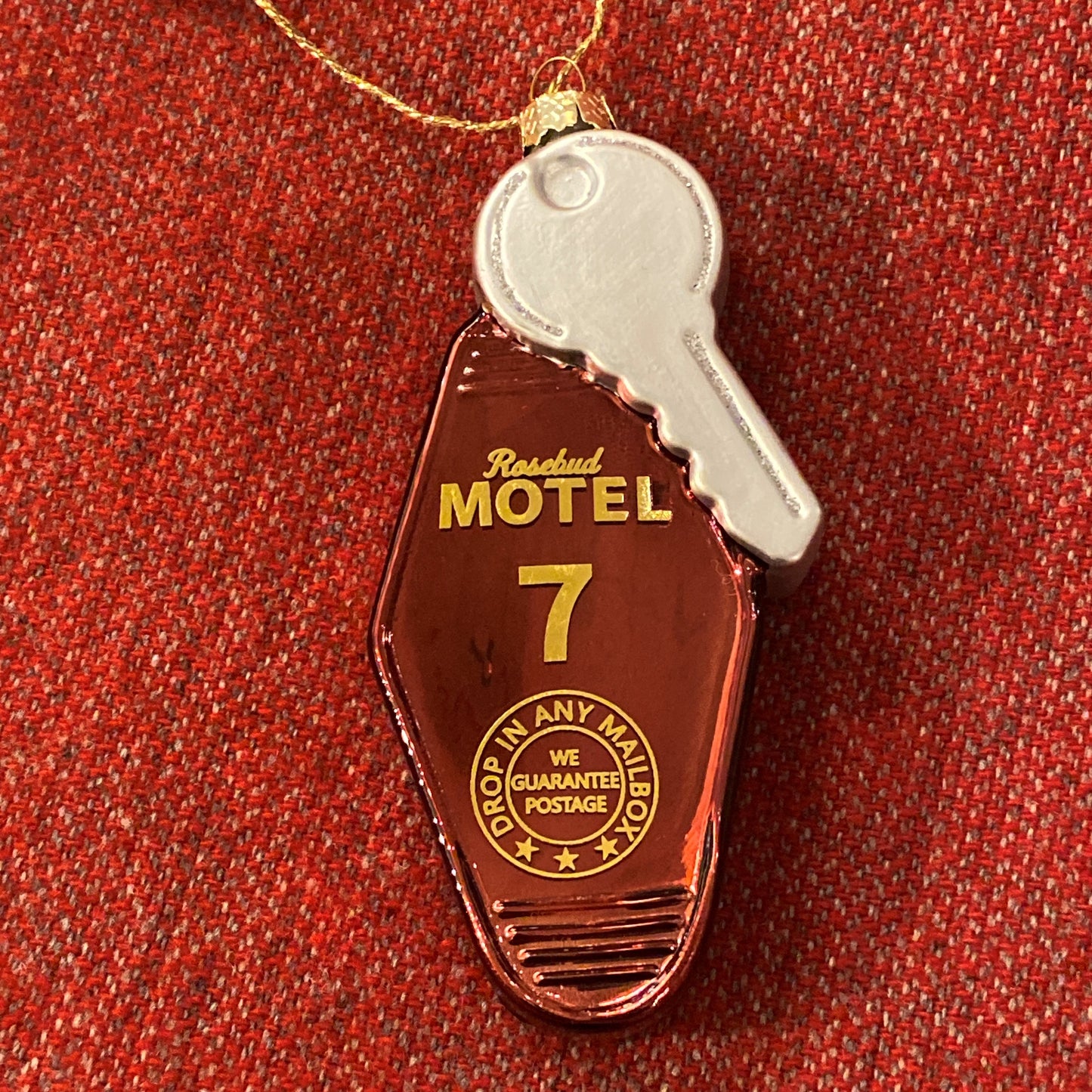 Rosebud Motel Key Ornament