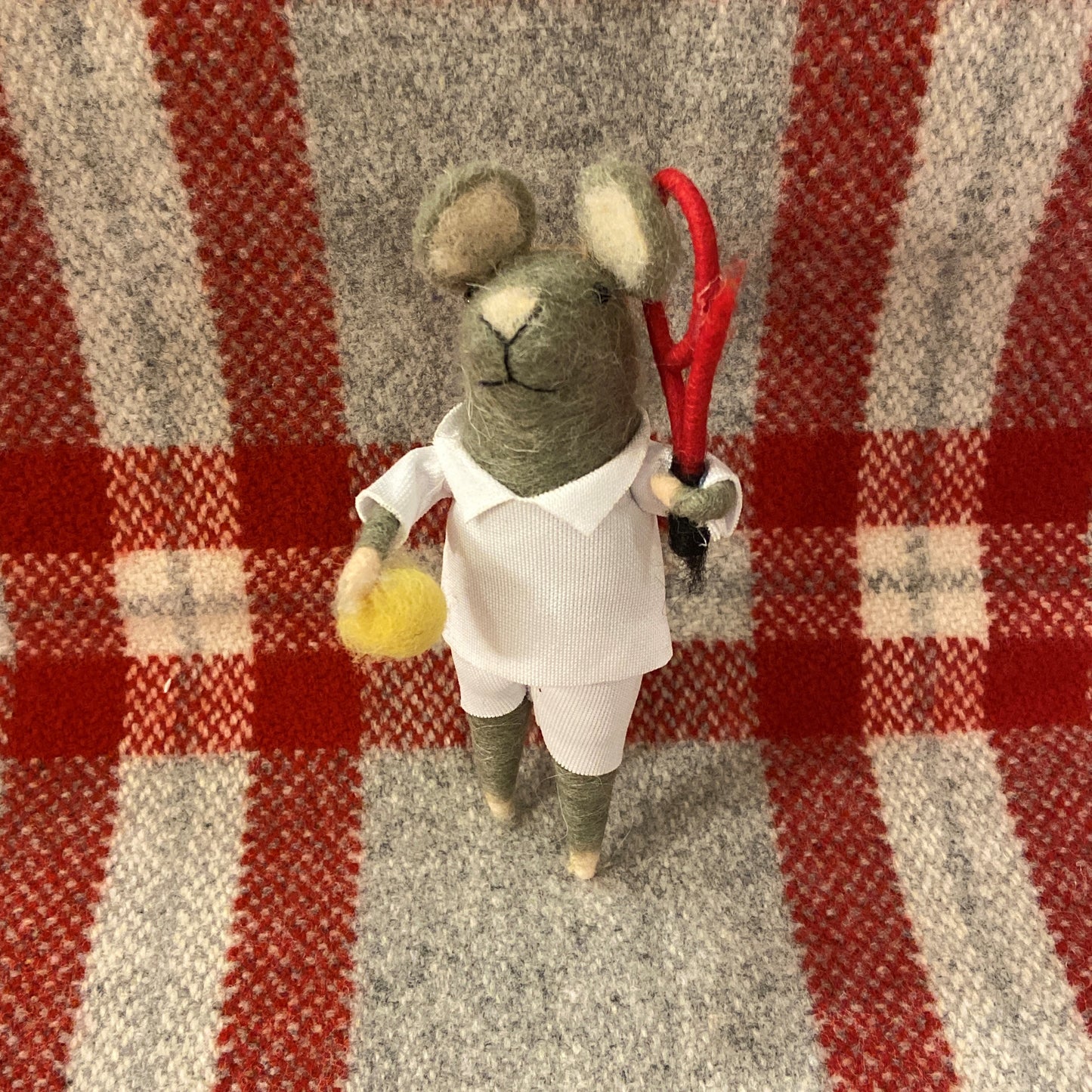 Guy Tennis Mouse Ornament