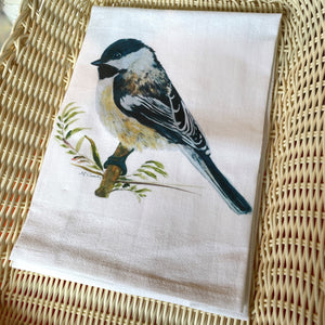 Chickadee Flour Sack Towel