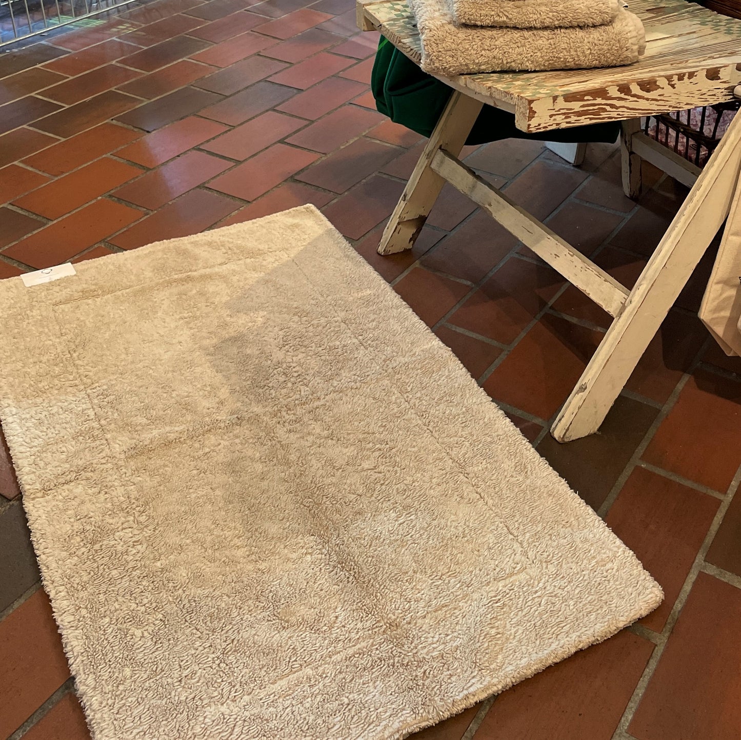 Double Cotton Bath Mat Linen