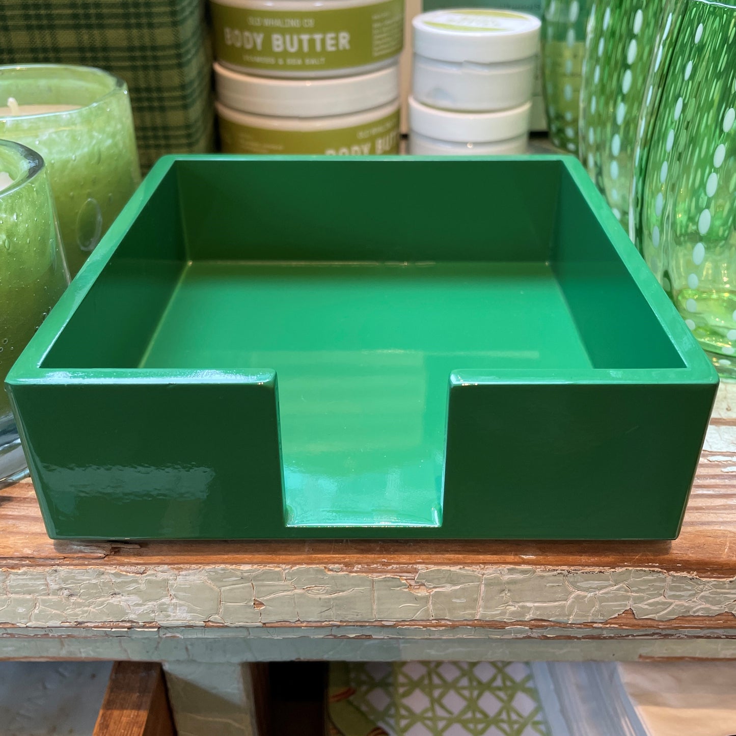 Emerald Green Cocktail Napkin Holder