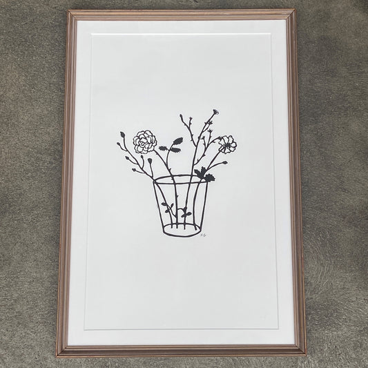 Flowers in Glass Tumbler II by Hugo Guinness