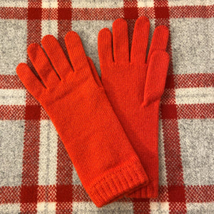 Ork Red Woman Cashmere Gloves