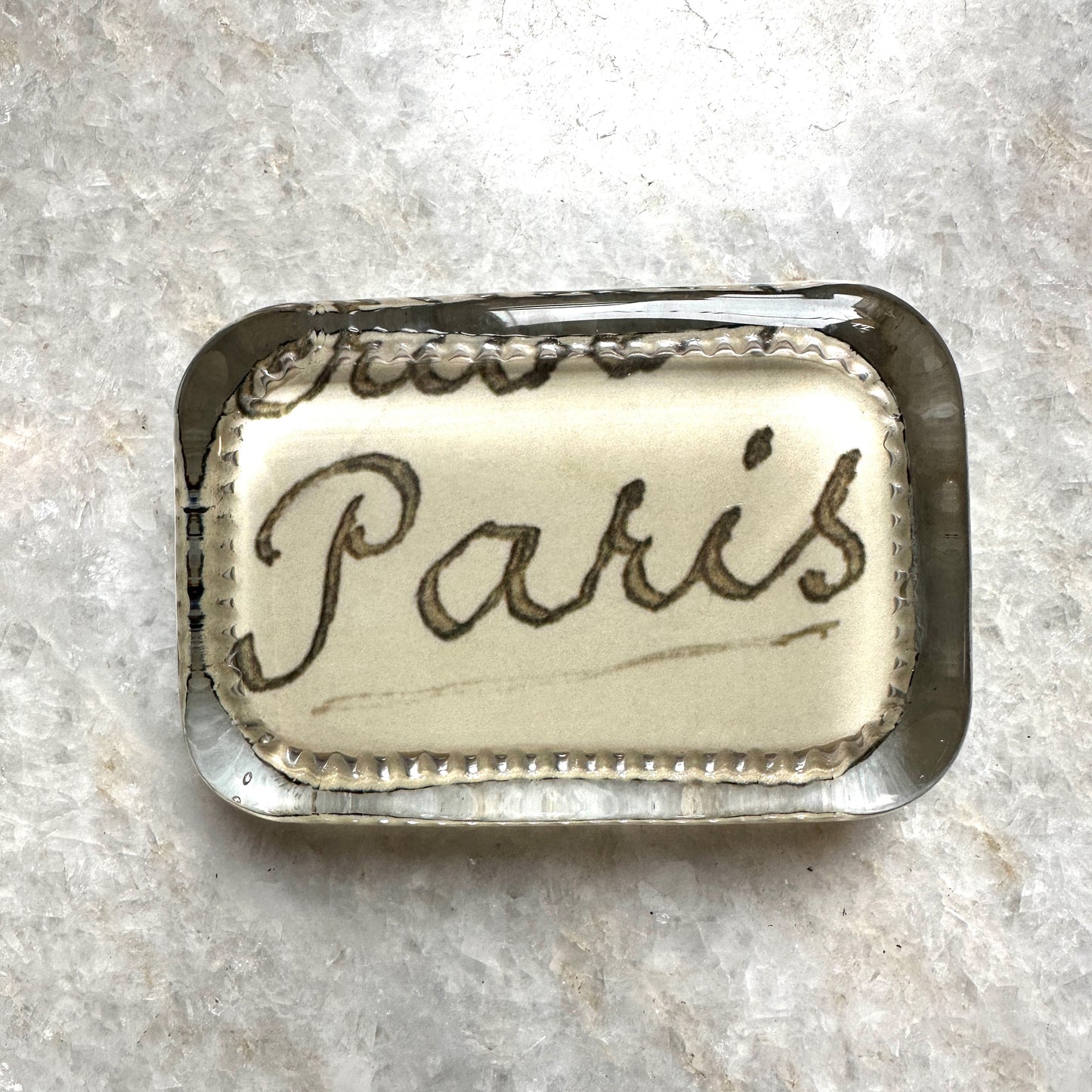 Paris Dotted Edge Paperweight