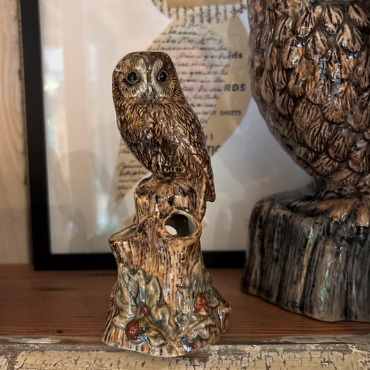 Tawny Owl Bud Vase