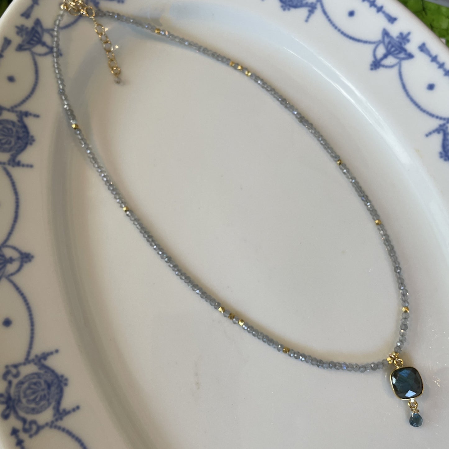 Labradorite Topaz Necklace