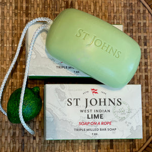 Lime Soap on a Rope