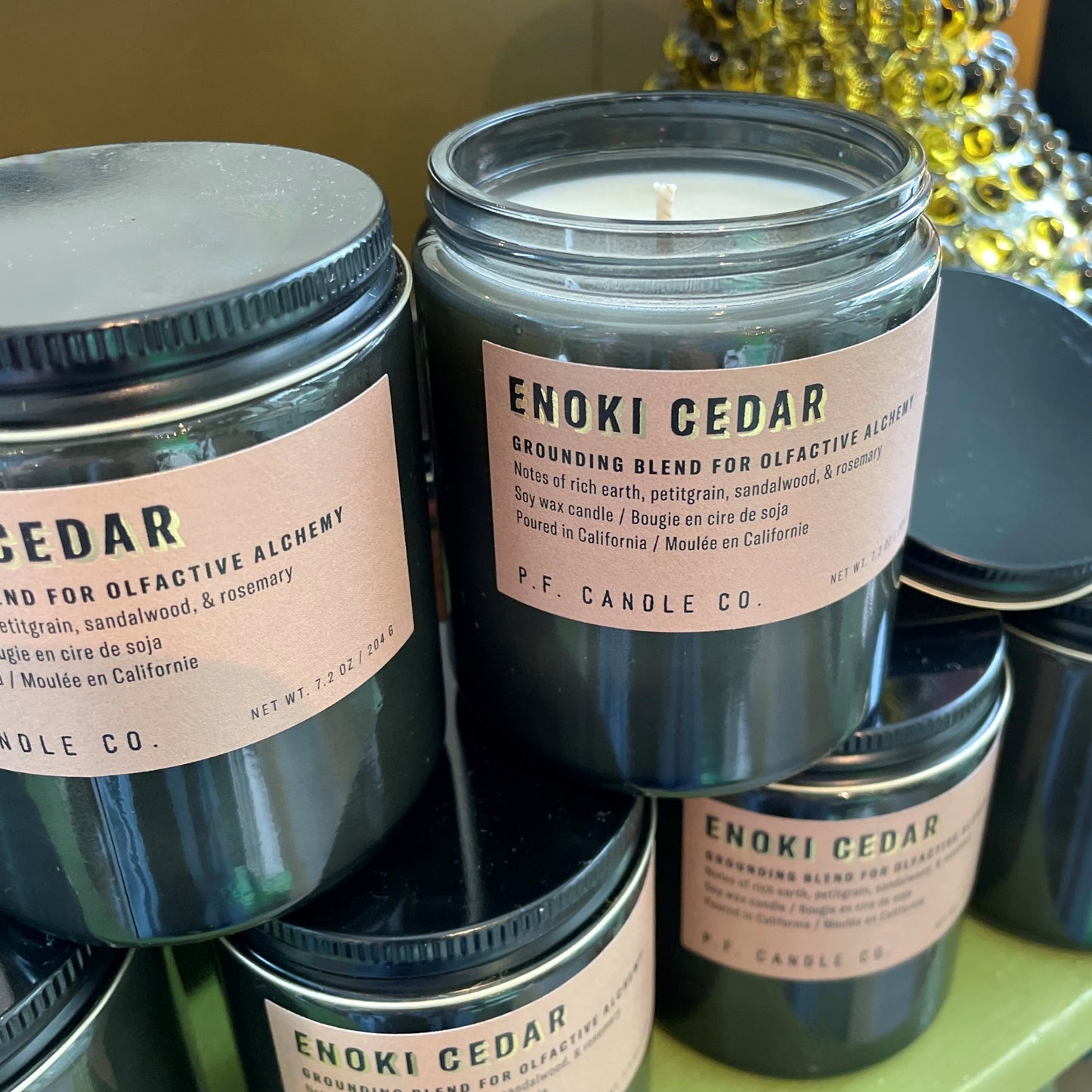 Enoki Cedar Soy Candle