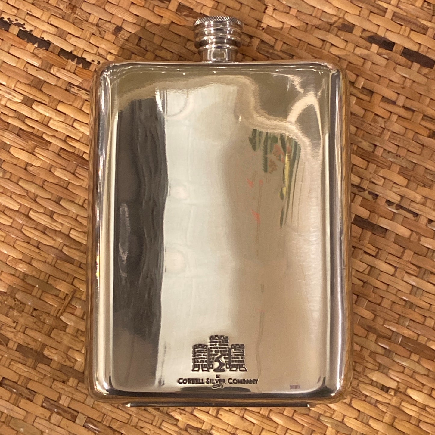 Victorian Style Pewter Flask