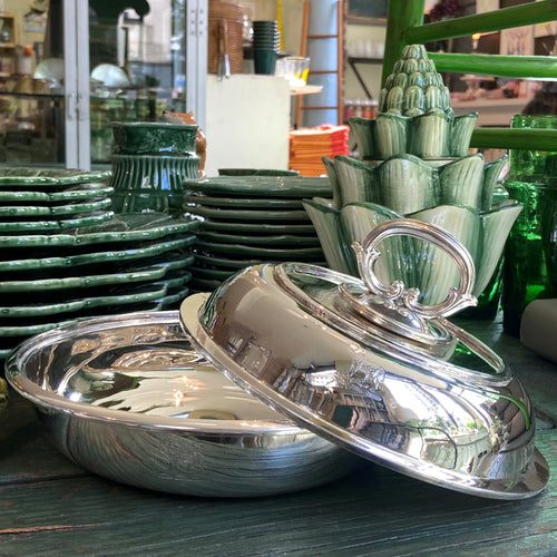 Vintage Hotel Silver Entree c 1860