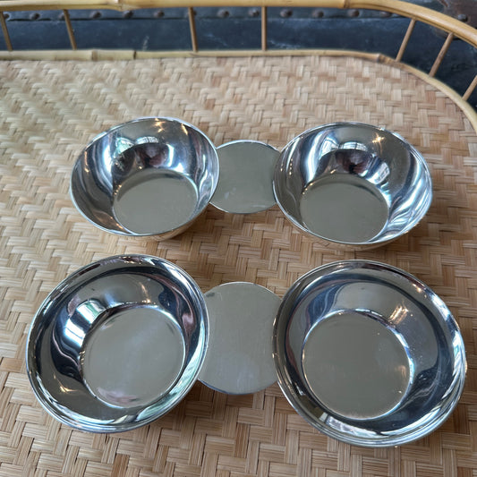 Vintage Hotel Silver Double Nut Bowl