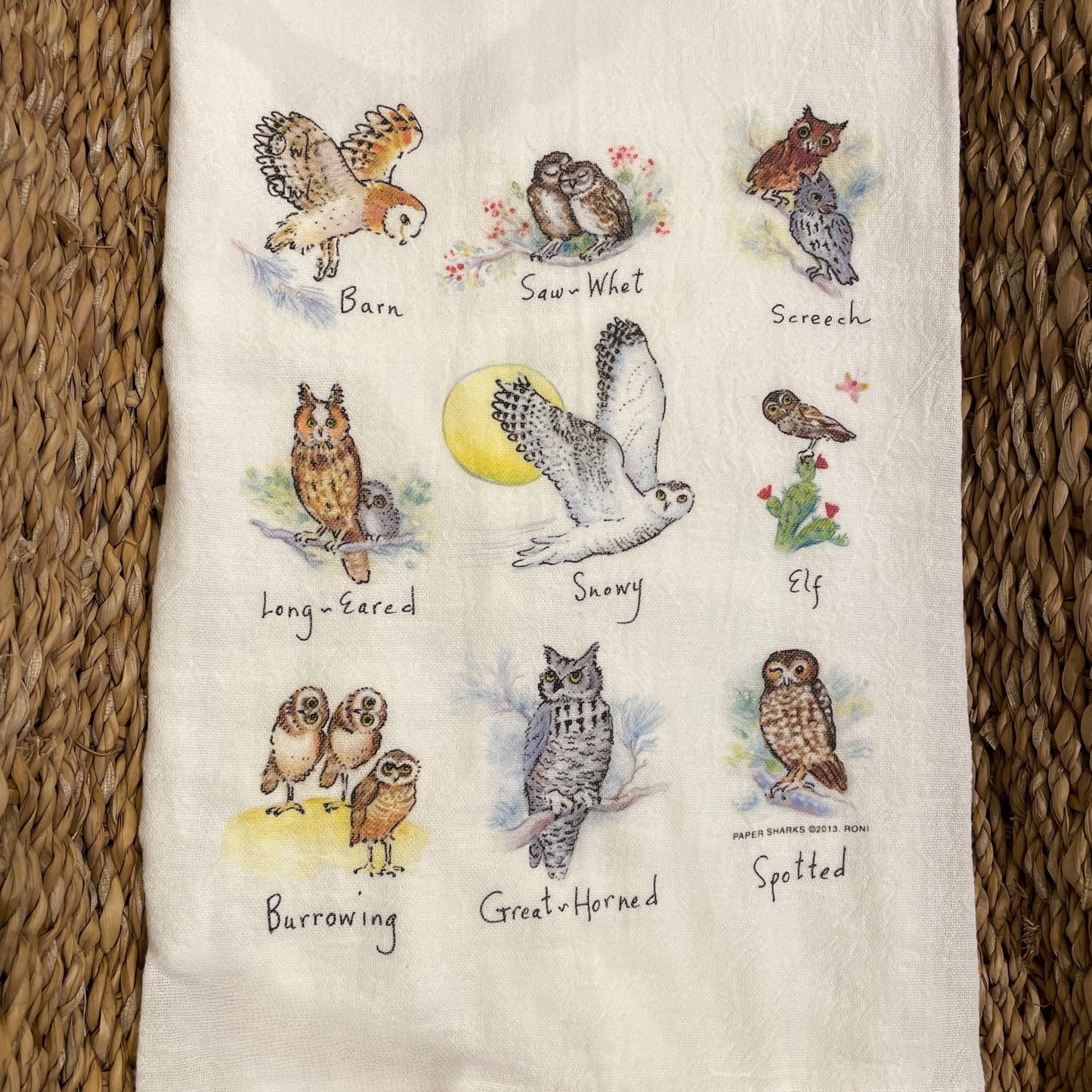 Owl Flour Sack Towel