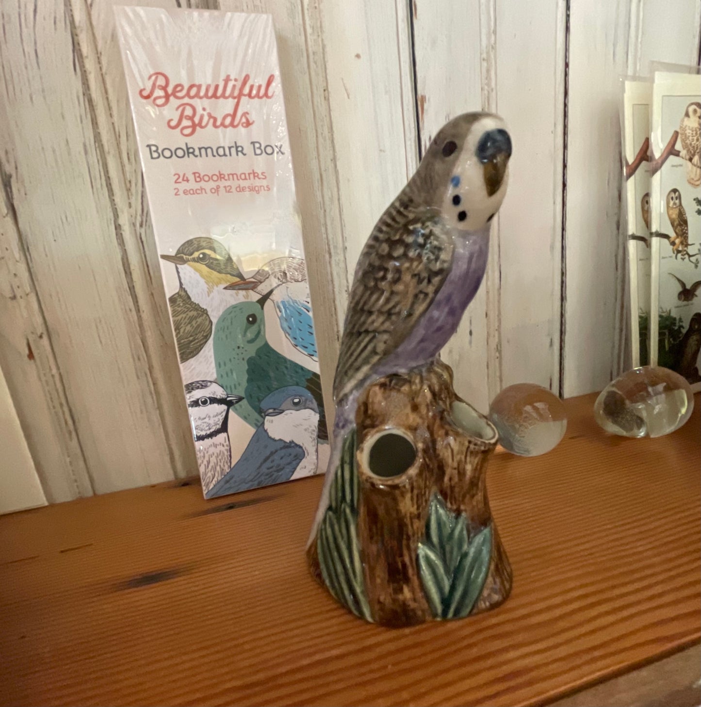 Budgerigar Bud Vase Purple