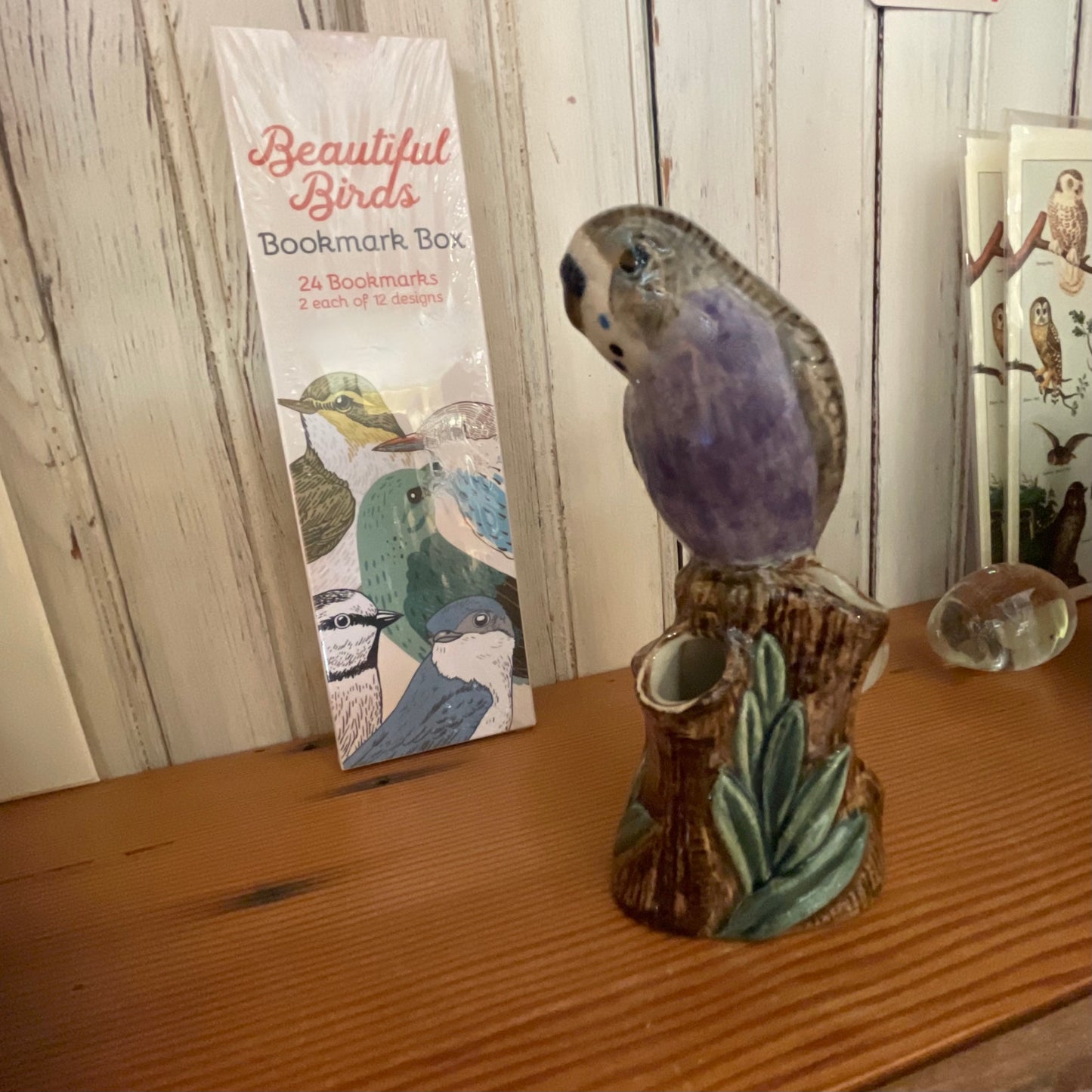 Budgerigar Bud Vase Purple