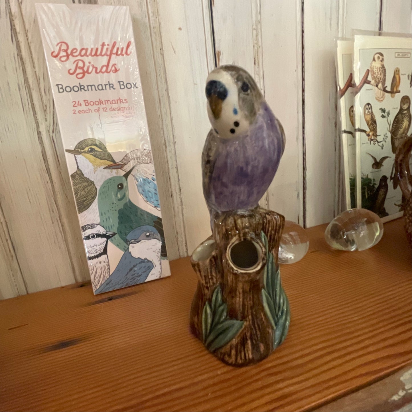 Budgerigar Bud Vase Purple