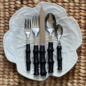 Black Bamboo Place Setting