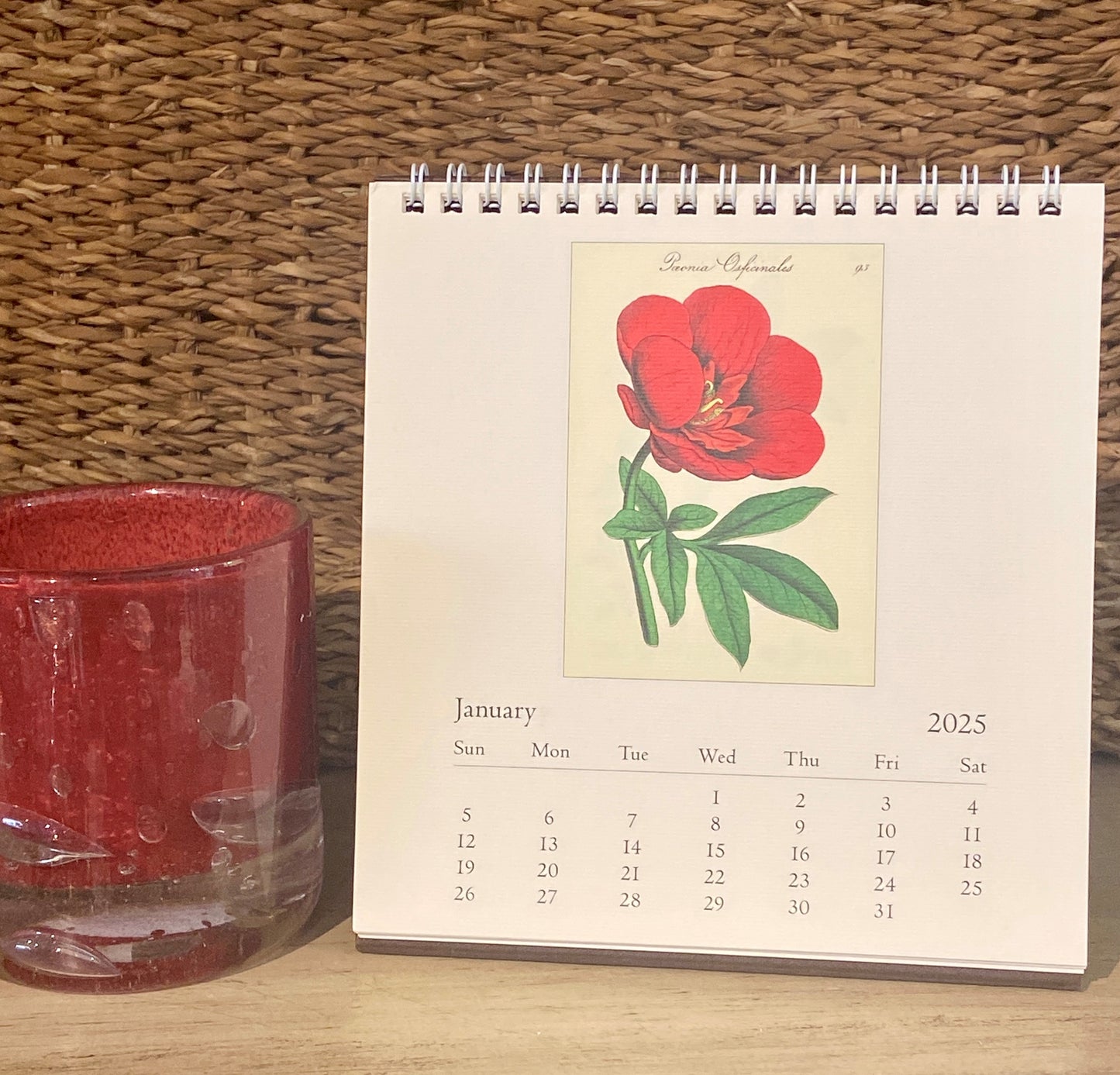 Botanica 2025 Desk Calendar