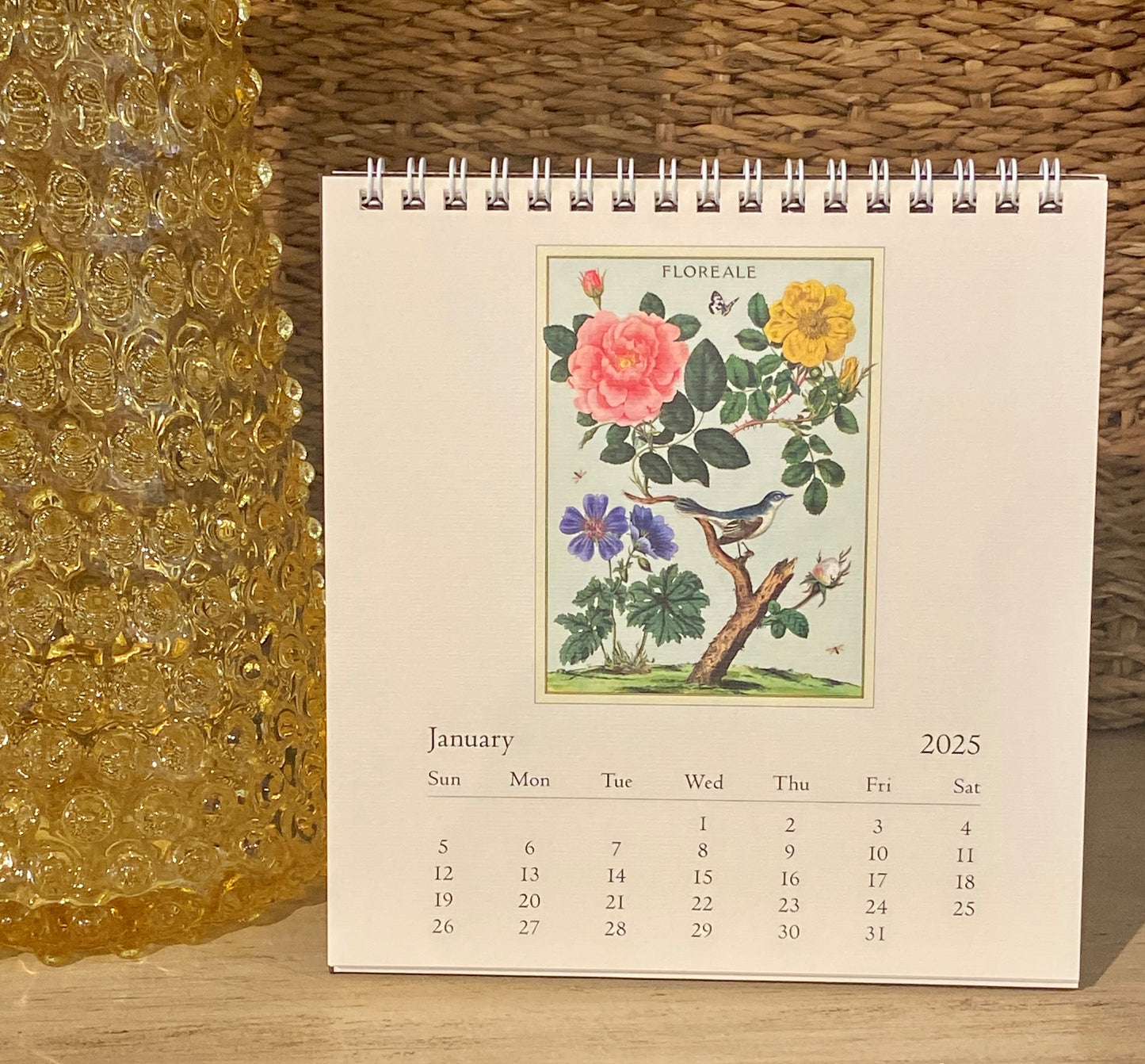 Floreale 2025 Desk Calendar