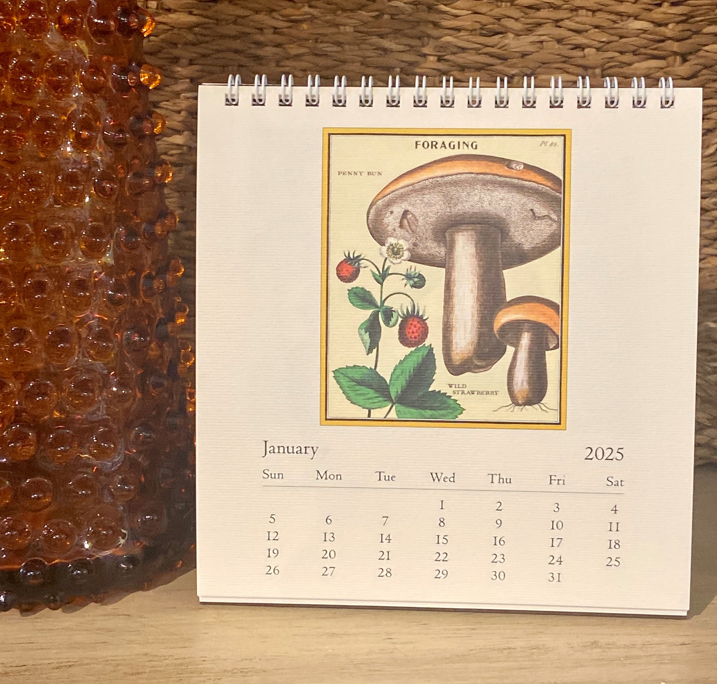 Foraging 2025 Desk Calendar