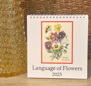 Language of Flowers 2025 Desk Calendar