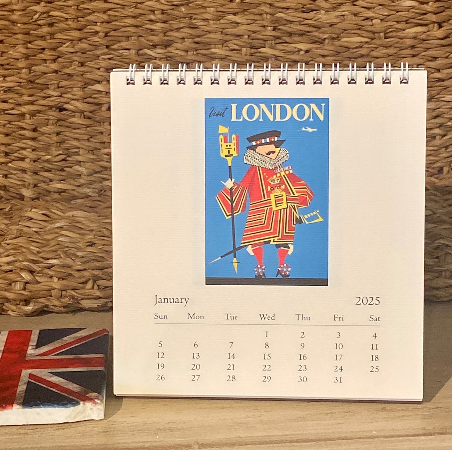 London 2025 Desk Calendar