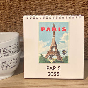 Paris 2025 Desk Calendar