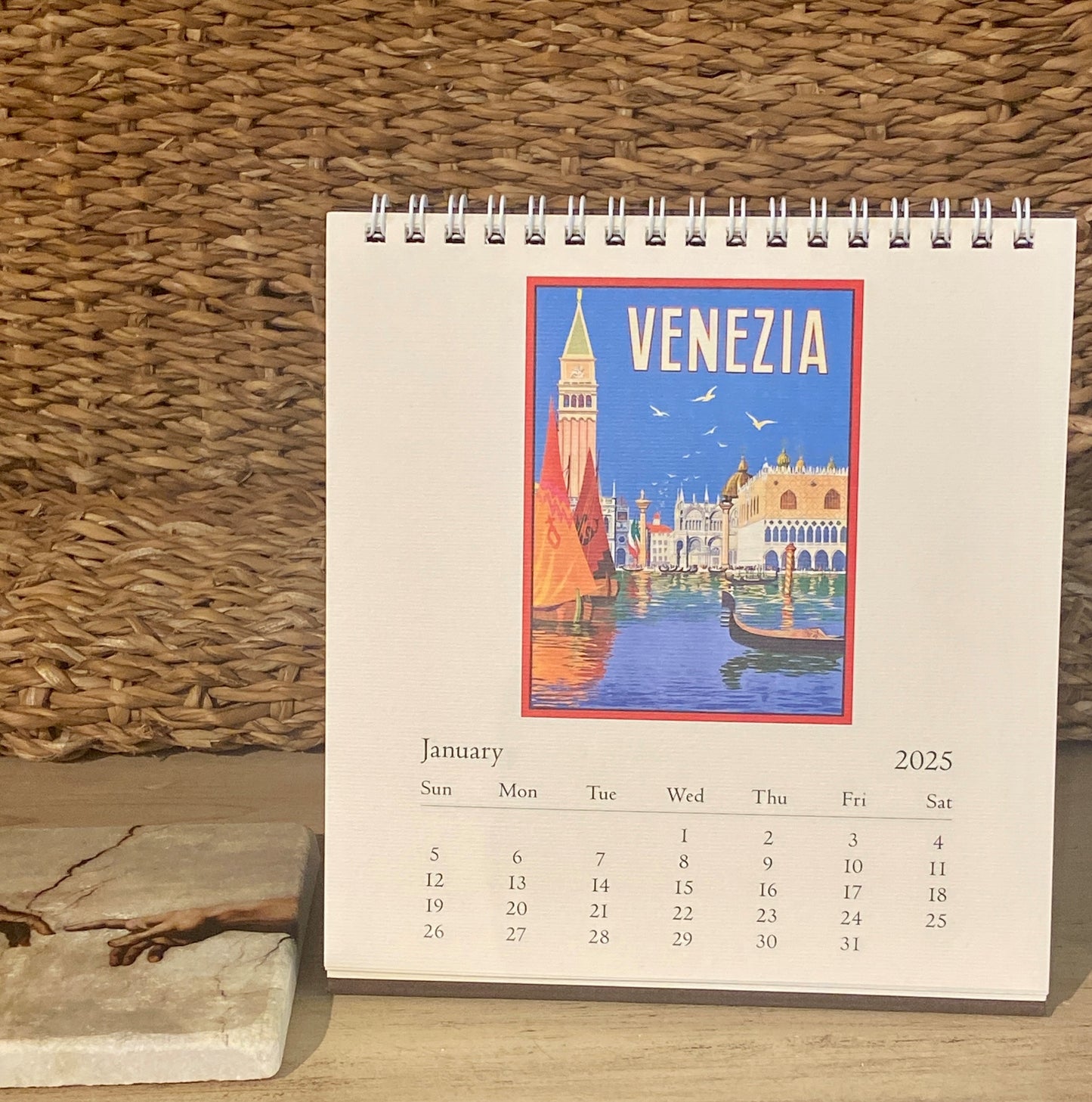 Italia 2025 Desk Calendar