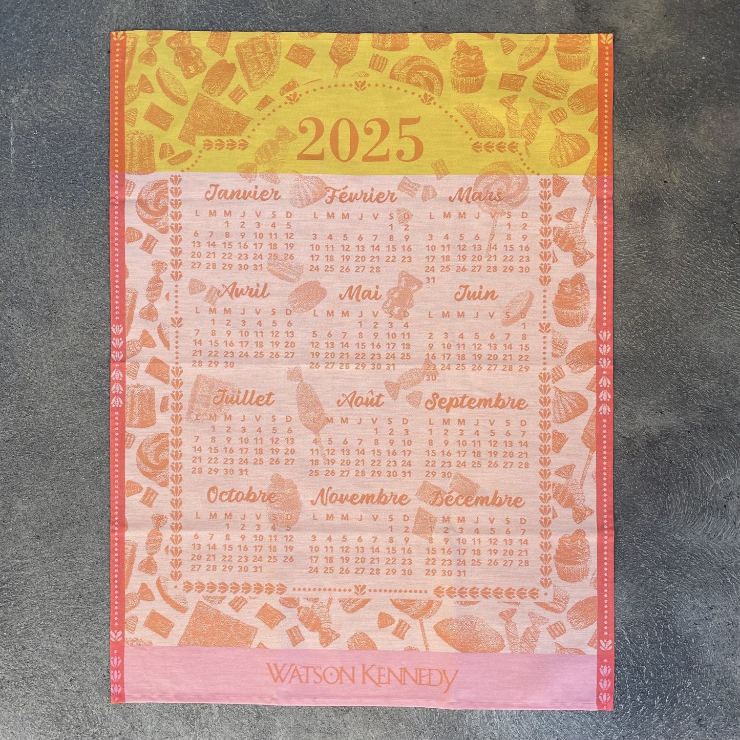 Watson Kennedy 2025 Calendar Towel