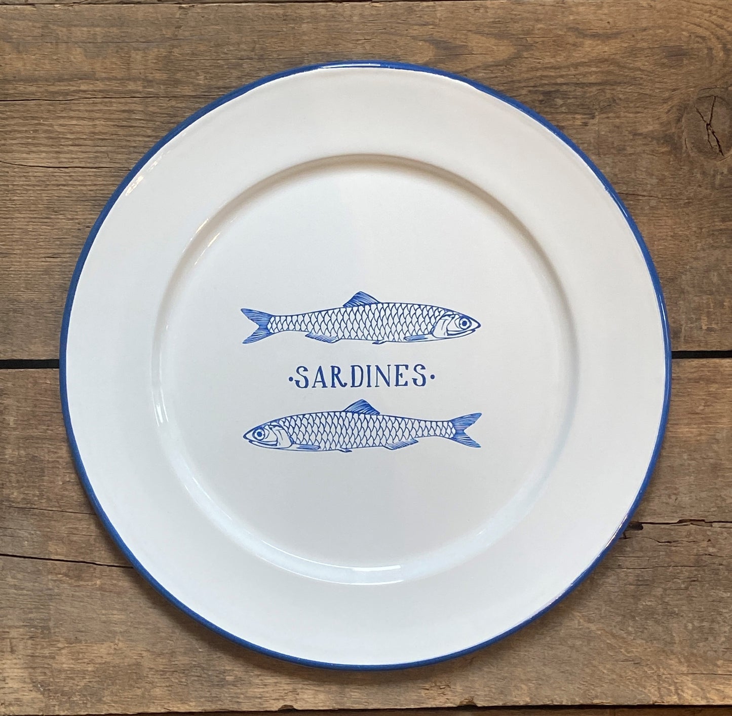 Sardine Enamel Plate